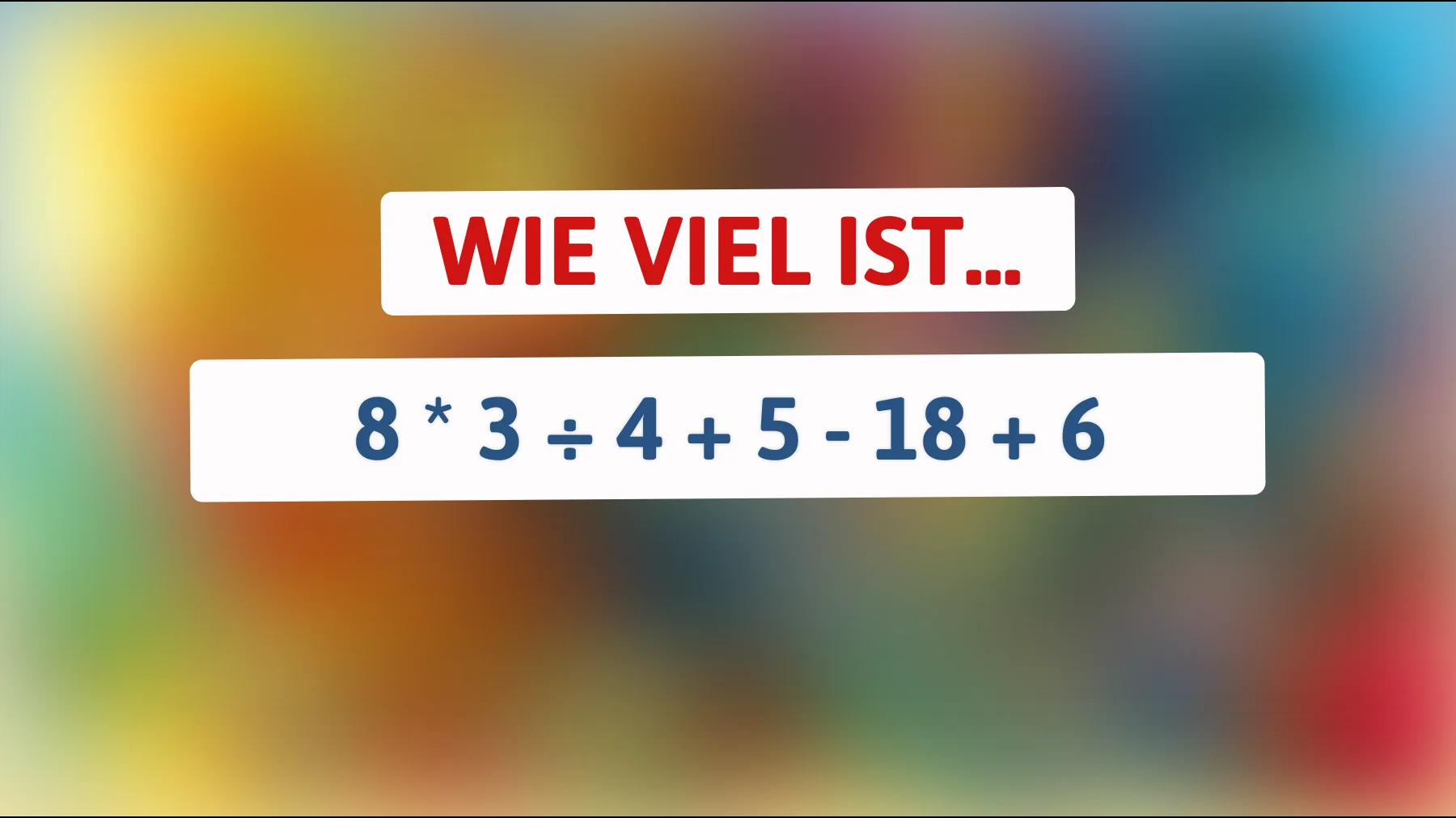 99 % scheitern an dieser einfachen Rechnung – gehörst du zu den 1 %, die sie sofort lösen?"