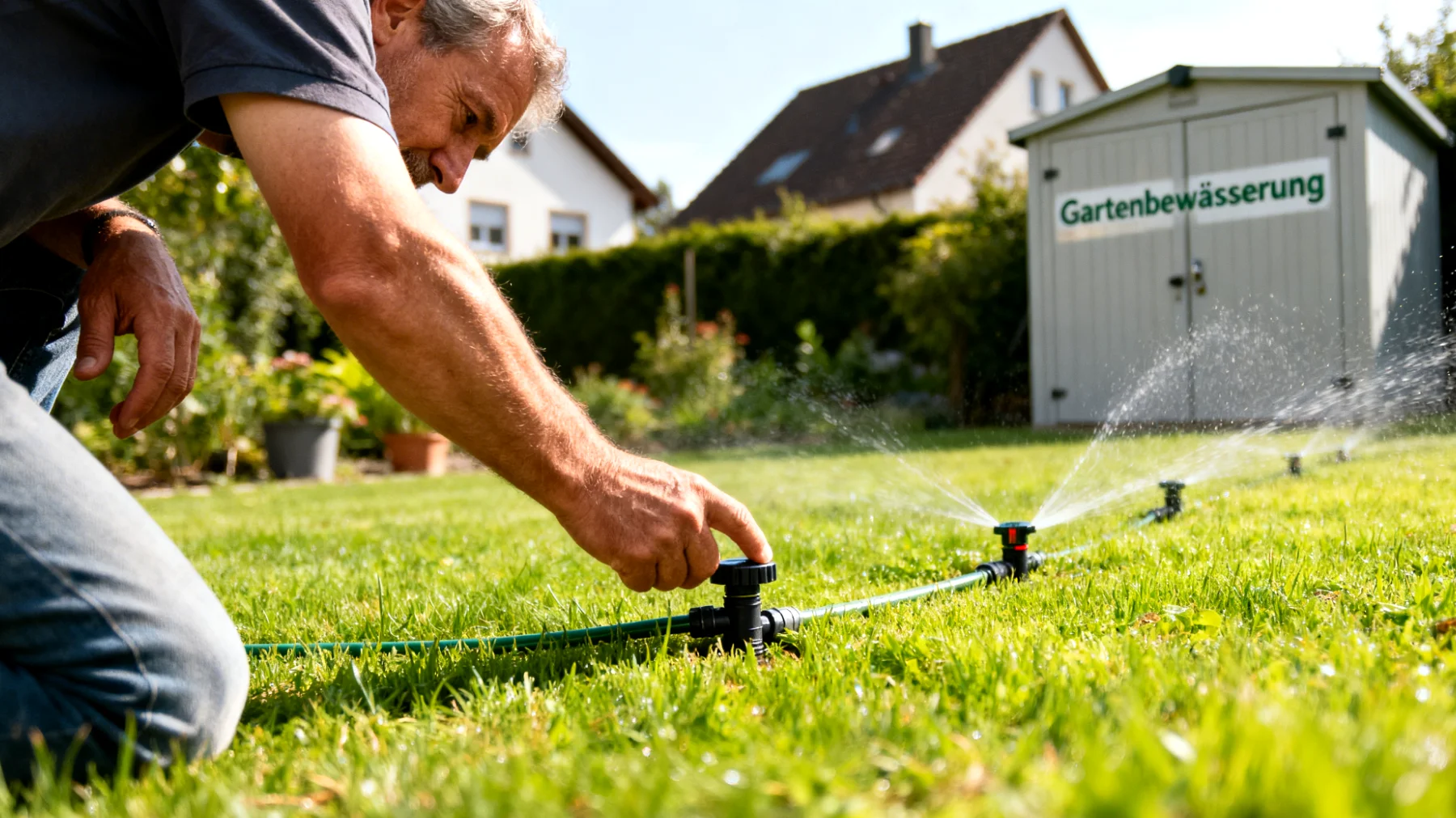 Automatischer Rasensprenger"