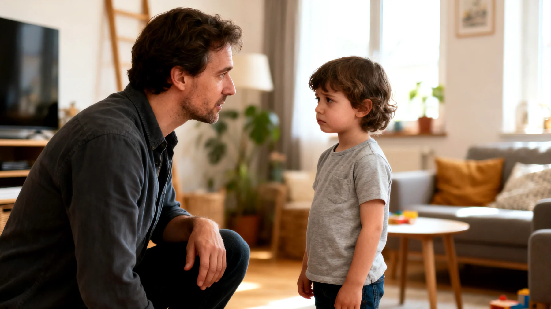 Die Eltern haben große Schwierigkeiten, ihren Kindern gegenüber 'Nein' zu sagen. Aus Angst vor Konflikten, Schuldgefühlen oder dem Wunsch, die Kinder glücklich zu sehen, geben sie fast immer nach – bei Bitten um Süßigkeiten, Spielzeug, Bildschirmzeit oder anderen Wünschen. Dies führt dazu, dass die Kinder kaum Grenzen kennen und immer stärker darauf bestehen, ihren Willen durchzusetzen."