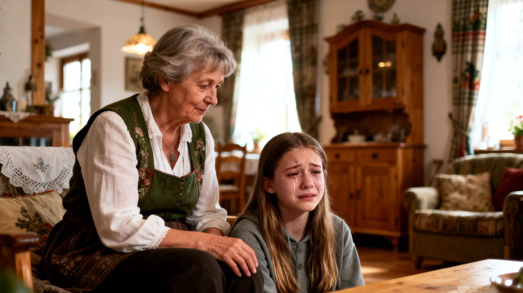 Die Großmutter hat Schwierigkeiten, mit den starken Emotionen ihrer jugendlichen Enkelkinder umzugehen – insbesondere mit Wutausbrüchen, Tränen oder Angstzuständen. Sie fühlt sich überfordert und weiß nicht, wie sie angemessen reagieren soll, ohne die Beziehung zu belasten oder die Jugendlichen zu verletzen."