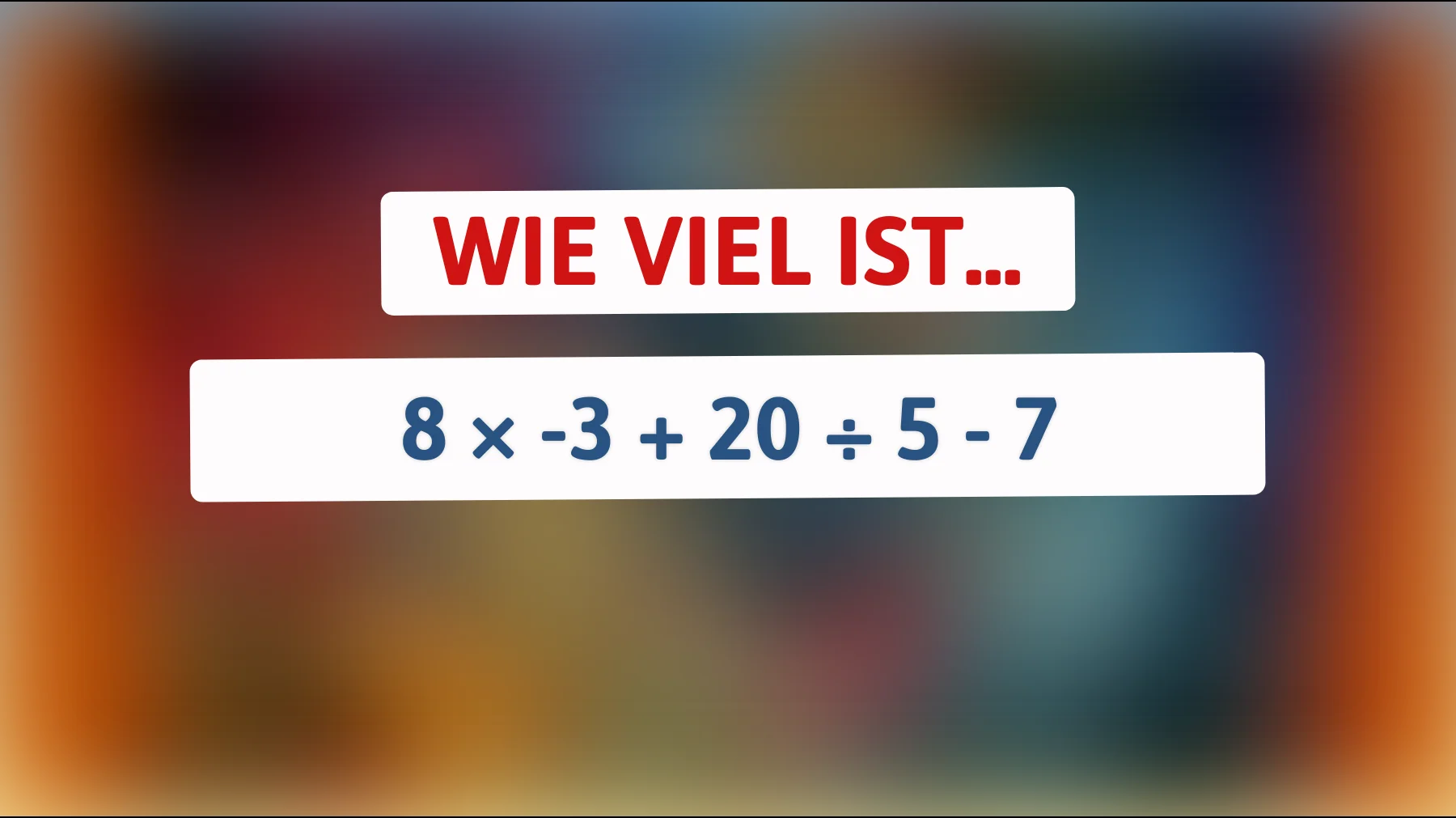 Nur Genies lösen das richtig: Schaffst du diese einfache Rechnung ohne Fehler?"