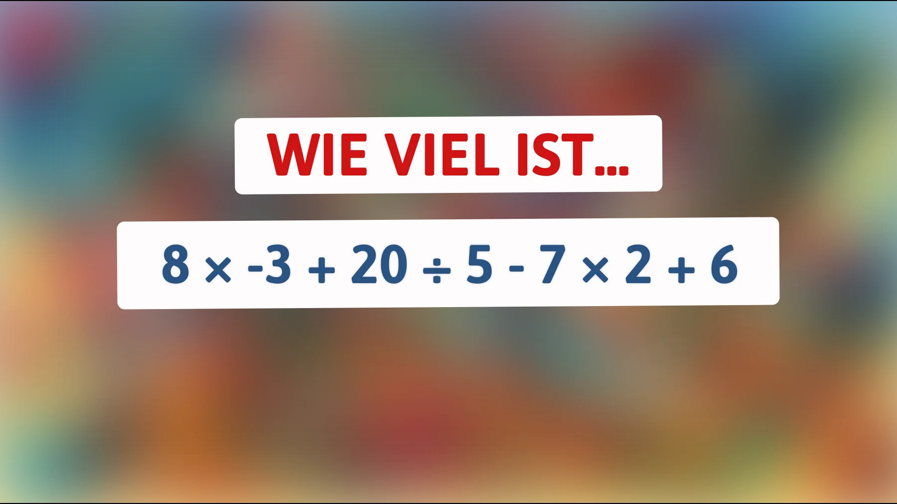Nur Genies lösen diese Rechenfalle richtig – schaffst du es ohne Fehler?"
