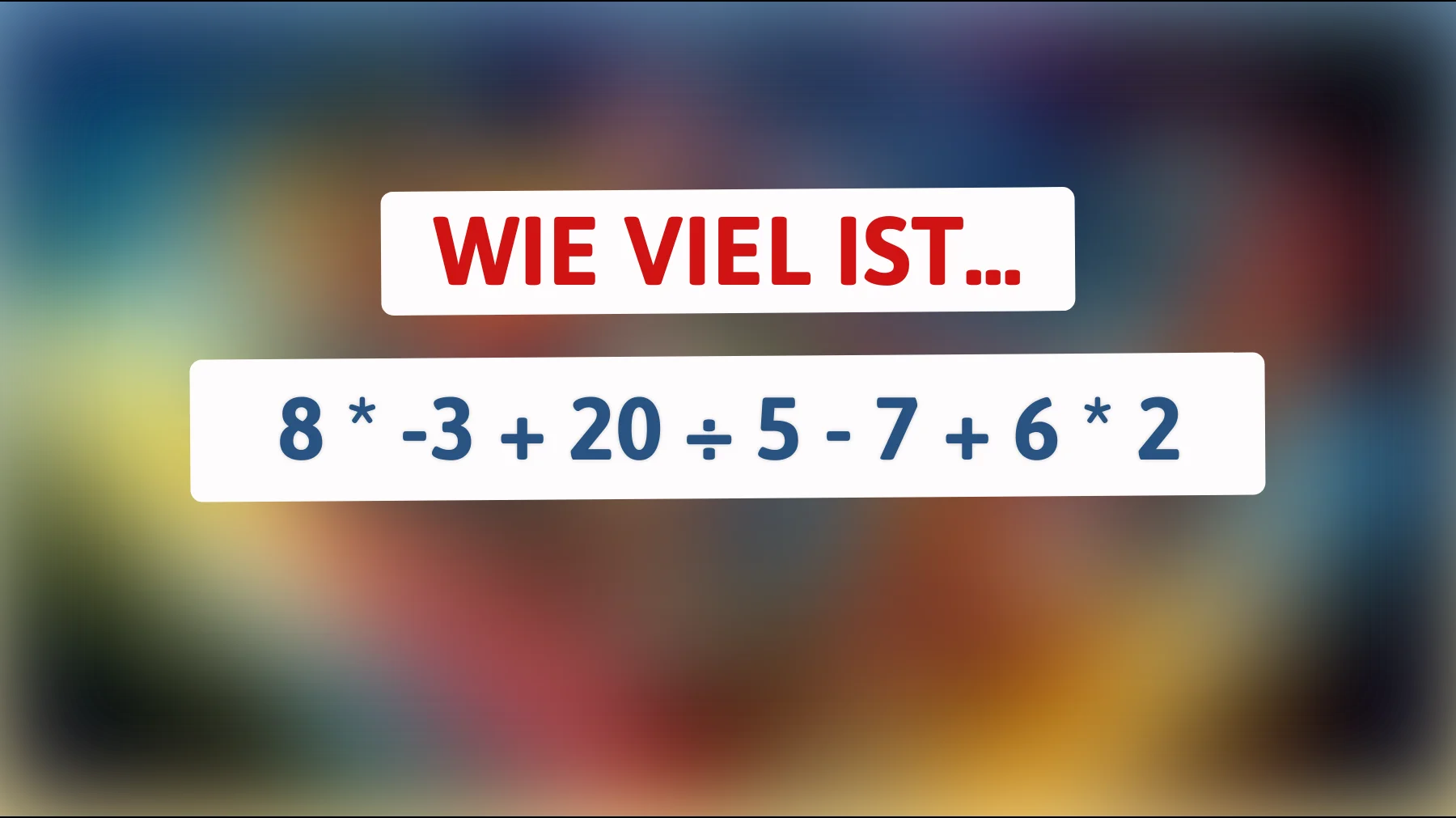Nur echte Denker lösen das: Schaffst du diese scheinbar einfache Rechnung fehlerfrei?"