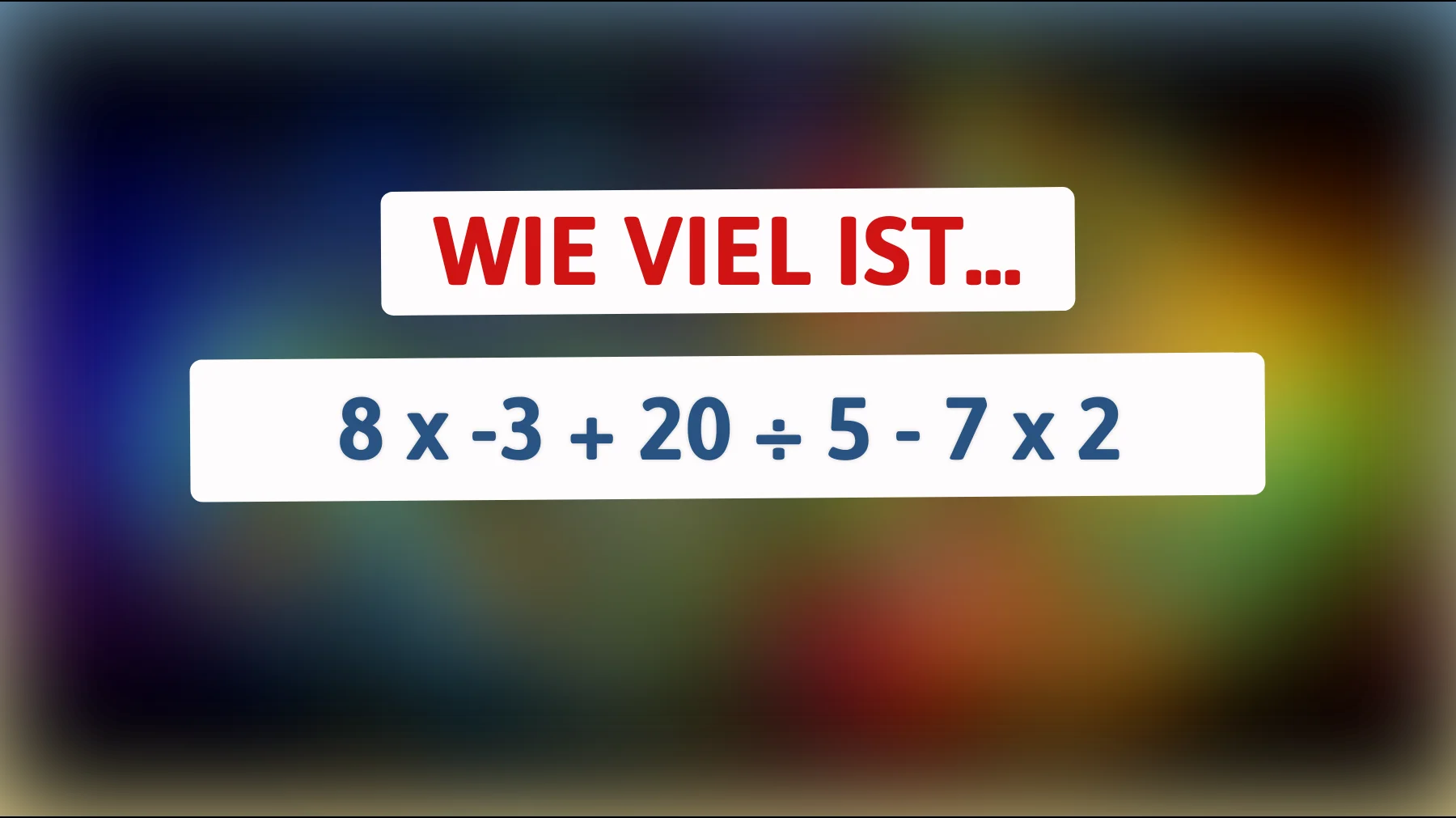 Nur echte Genies lösen diese simple Rechnung richtig – gehörst du dazu?"