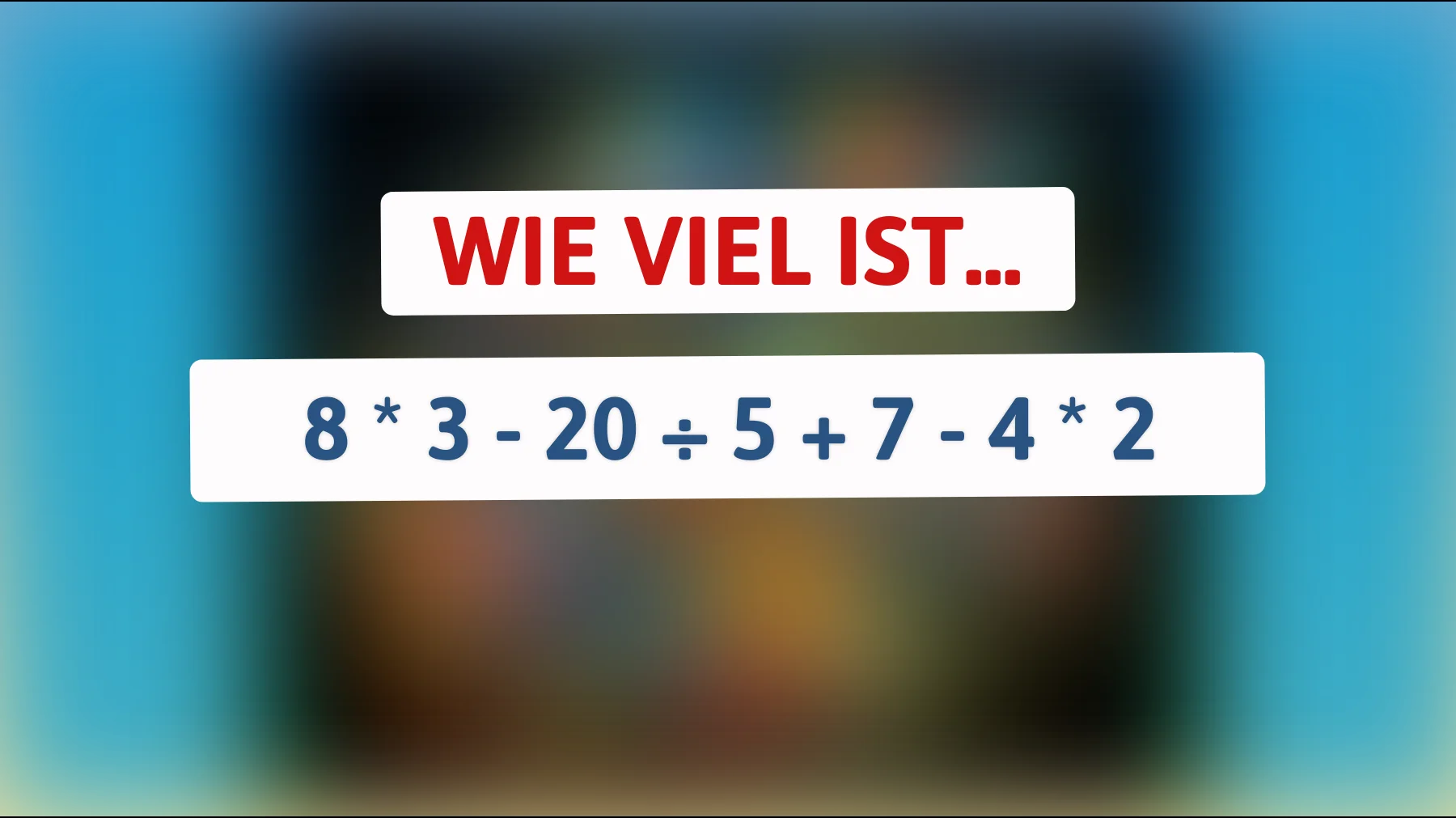 Schaffst du diese simple Aufgabe ohne Fehler? Nur echte Köpfe knacken sie richtig"